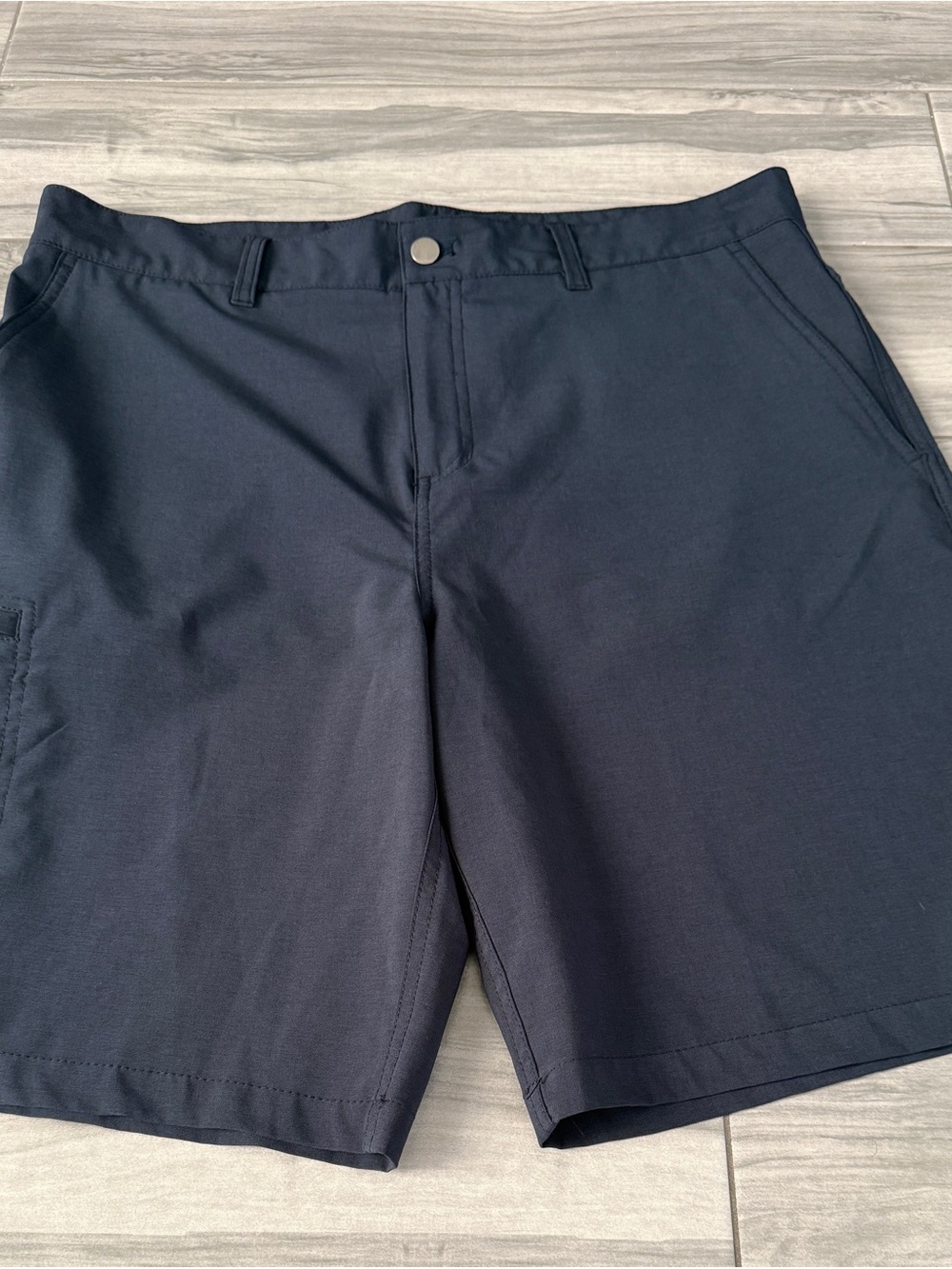 Panama Jack Navy Flat-Front Men's Shorts
